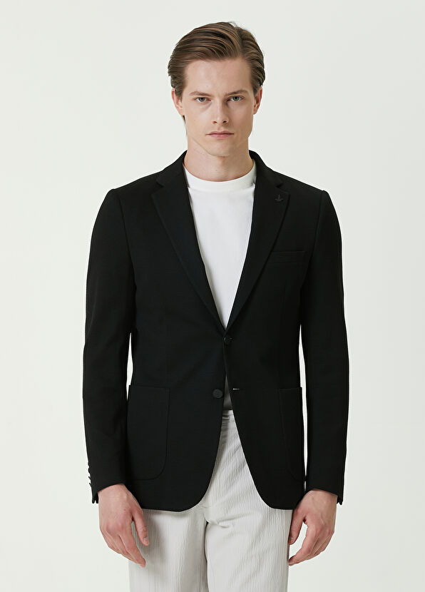 Beymen Club Siyah Petek Dokulu Blazer - 1