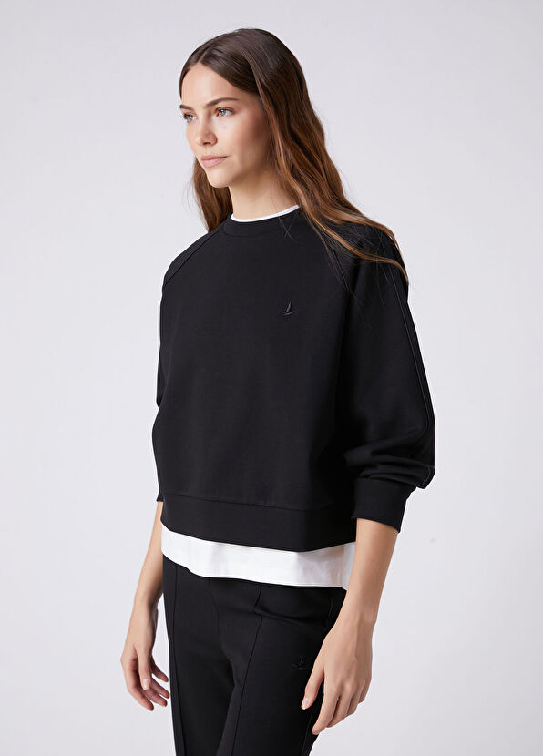 Beymen Club Black Piping Detailed Sweatshirt - 1