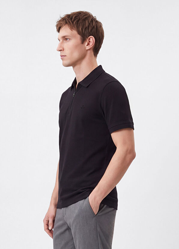 Beymen Club Comfort Fit Siyah Polo Yaka T-shirt - 3
