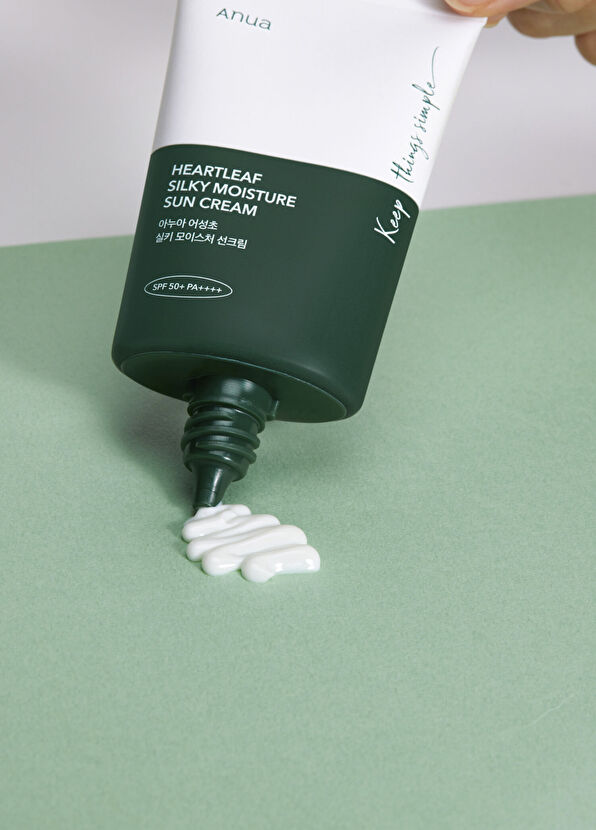 Anua Heartleaf Silky Moisture Cildi Sakin Tutan Nemlendiren İpeksi Dokulu Güneş Kremi 50 ml - 2