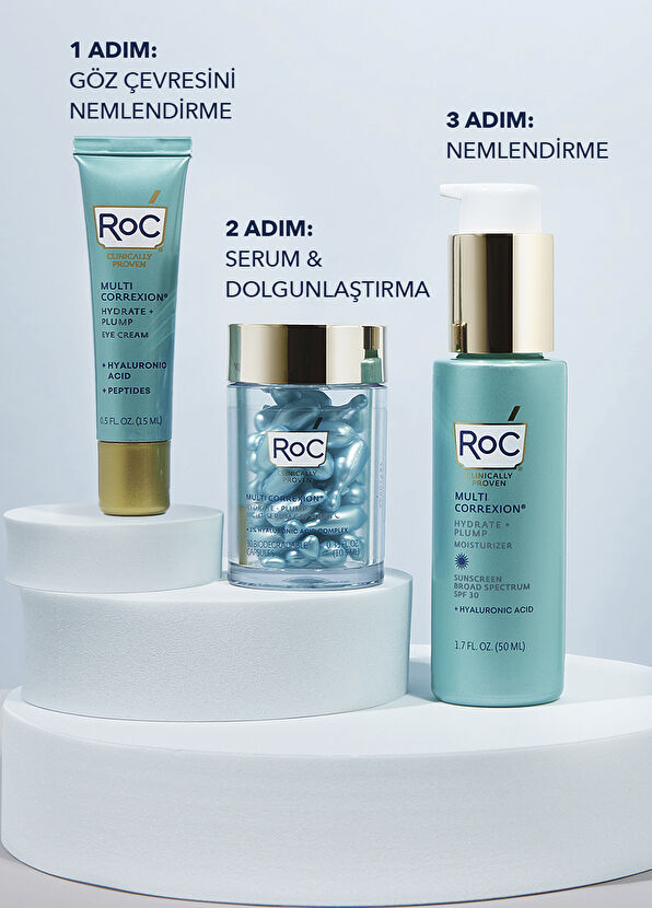 Roc Multi Correxion Hydrate SPF30+ Dolgunlaştırıcı ve Nemlendirici Yüz Kremi 50 ml - 4