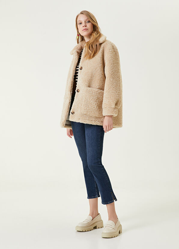 Beymen Club Bej Shearling Mont - 2