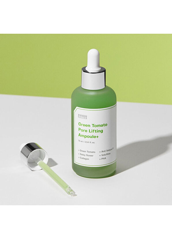 Sungboon Editor Green Tomato Pore Lifting Ampoule Gözenek Sıkılaştırıcı ve Toparlayıcı Cilt Serumu 75 ml - 4