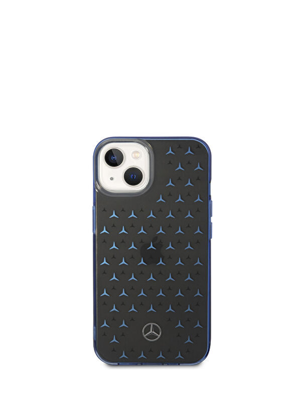 Mercedes iPhone 15 Çift Katmanlı Yıldız Desenli Dizayn Telefon Kılıfı - 2