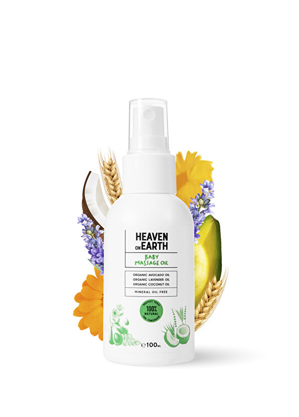 Heaven On Earth Vegan %100 Doğal ve Organik İçerikli Bebek Masaj Yağı 100 ml - 2