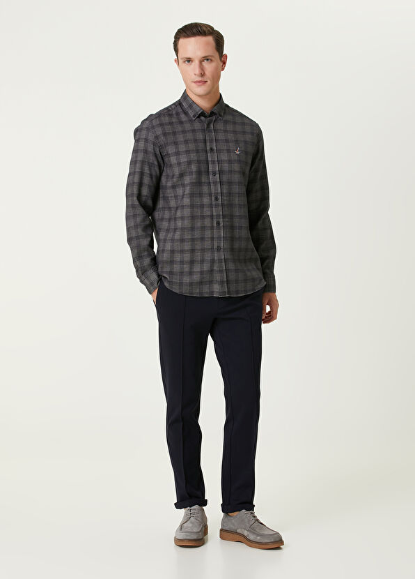 Beymen Club Grey Plaid Shirt - 3