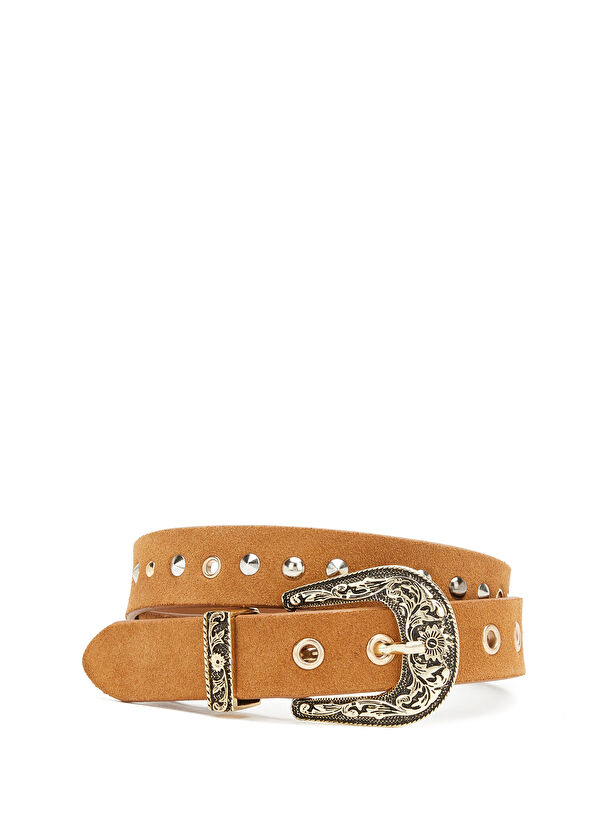 Beymen Club Camel Western Süet Kemer - 1