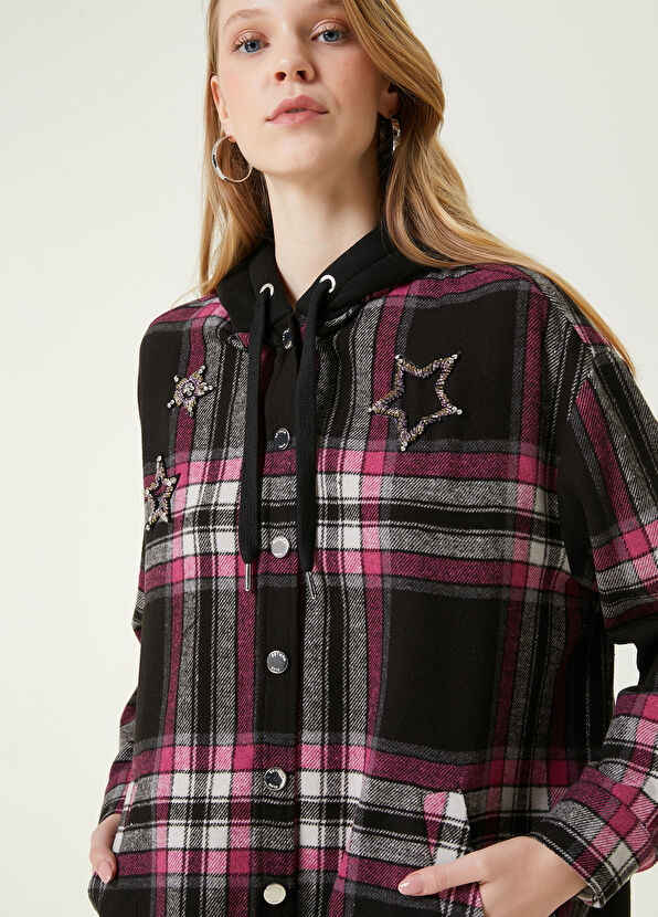 Beymen Club Pembe Siyah Ekoseli Dış Gömlek - 2