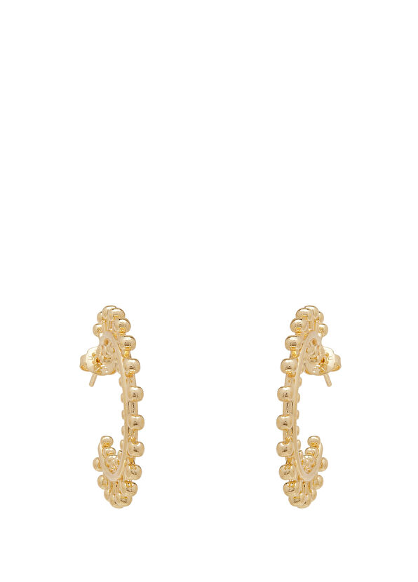 Beymen Club Gold Bulk Ring Women's Earrings - 2
