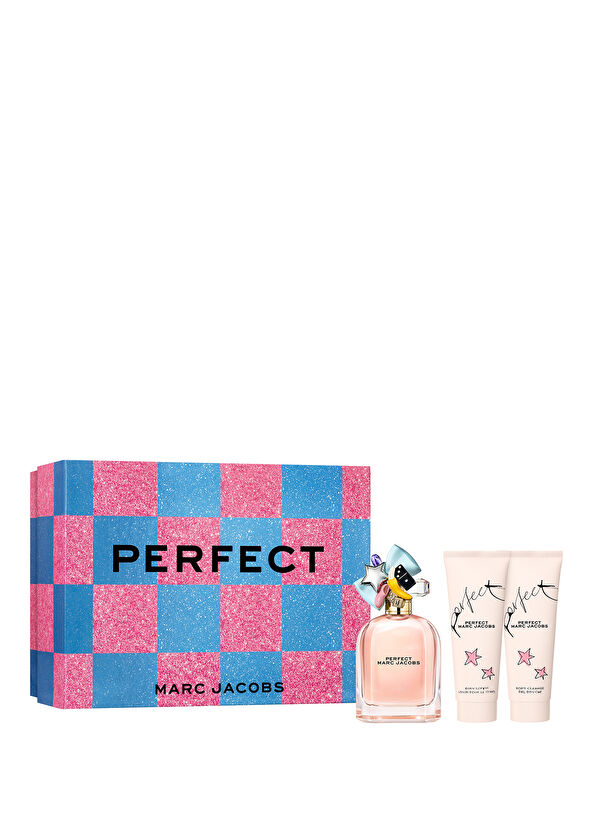 Marc Jacobs Perfect EDP 100 ml + Vücut Losyonu 75 ml +  Duş Jeli 75 ml Kadın Parfüm Seti - 1
