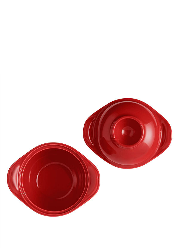 Emile Henry Red Burgundy Ceramic Egg Baking Dish 11 cm - 3