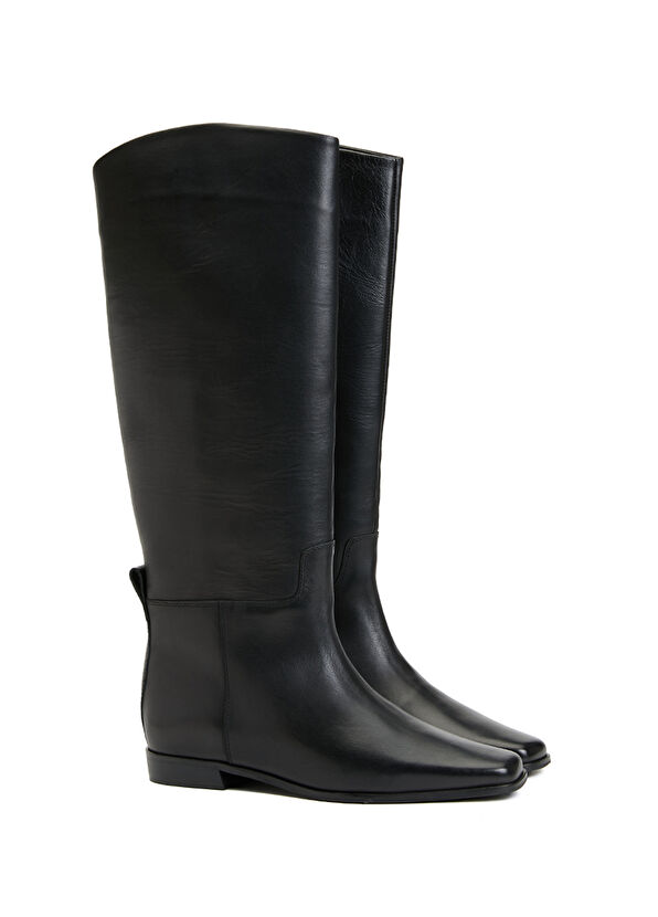 Beymen Club Siyah Kadın Deri Çizme - 2