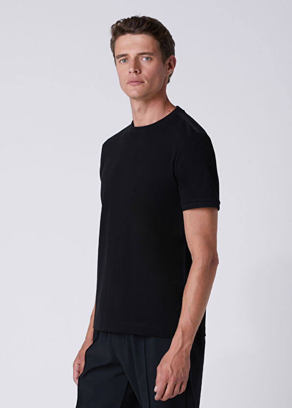 Beymen Club Basic Fit Siyah Pike T-shirt - 4