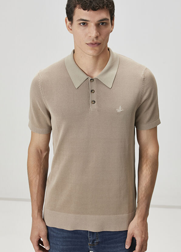Beymen Club Bej Polo Yaka Kısa Kollu Triko - 2