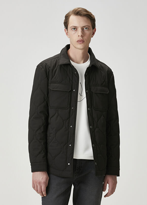 Beymen Club Siyah Kapitoneli Dış Gömlek - 1