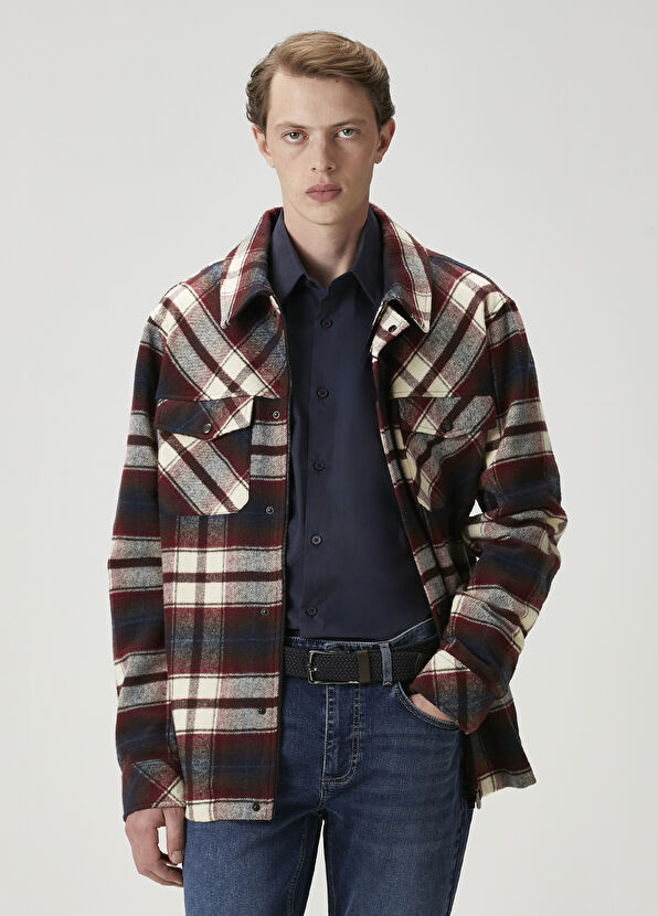 Beymen Club Red Plaid Pattern Outer Shirt - 2
