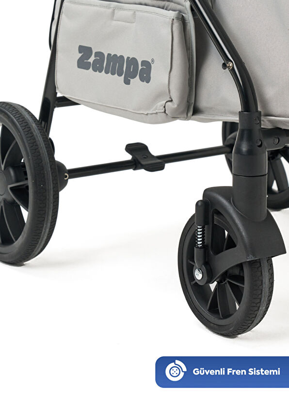 Zampa Aron Gri Kedi ve Köpek Arabası - 4