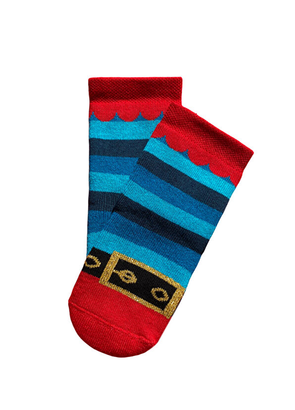 Lille Trove Lille Trove Elf Yılbaşı Temalı Unisex Çocuk Çorap - 1