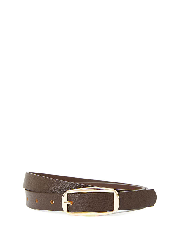 Beymen Club Brown Women's Leather Belt - 1