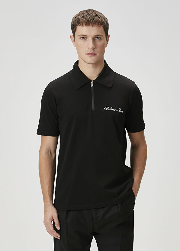Siyah Polo T-shirt - Görsel 2