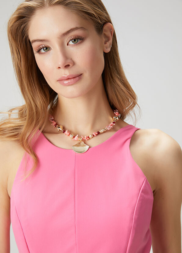 Beymen Club Pembe Sırt Dekolteli Midi Abiye Elbise - 2