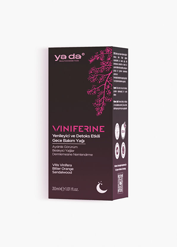 ya da multicosmetics Viniferine Yenileyici ve Detoks Etkili Gece Bakım Yağı 30 ml - 2