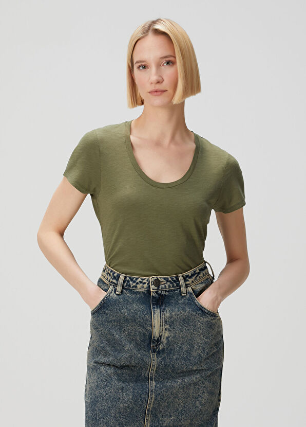 American Vintage Haki T-shirt - 1