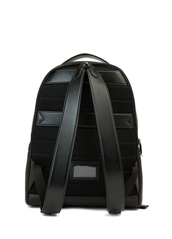 Dolce&Gabbana Black Men's Leather Backpack - 3