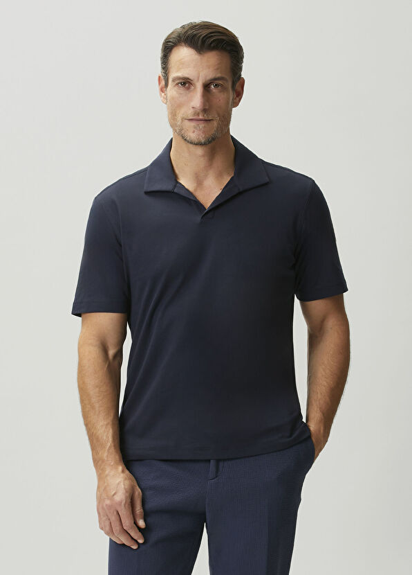 Maurizio Baldassari Lacivert Polo T-shirt - 1