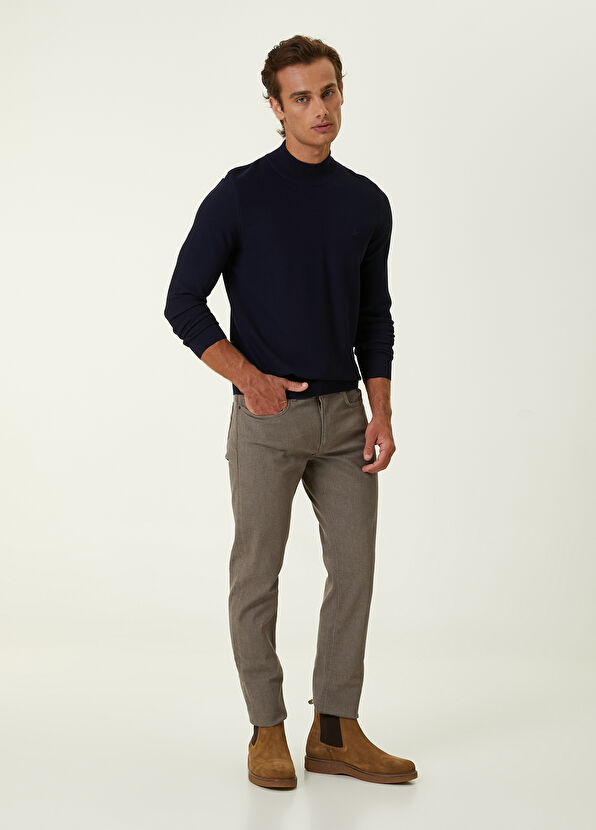 Beymen Club Navy Blue Textured Sweater - 2