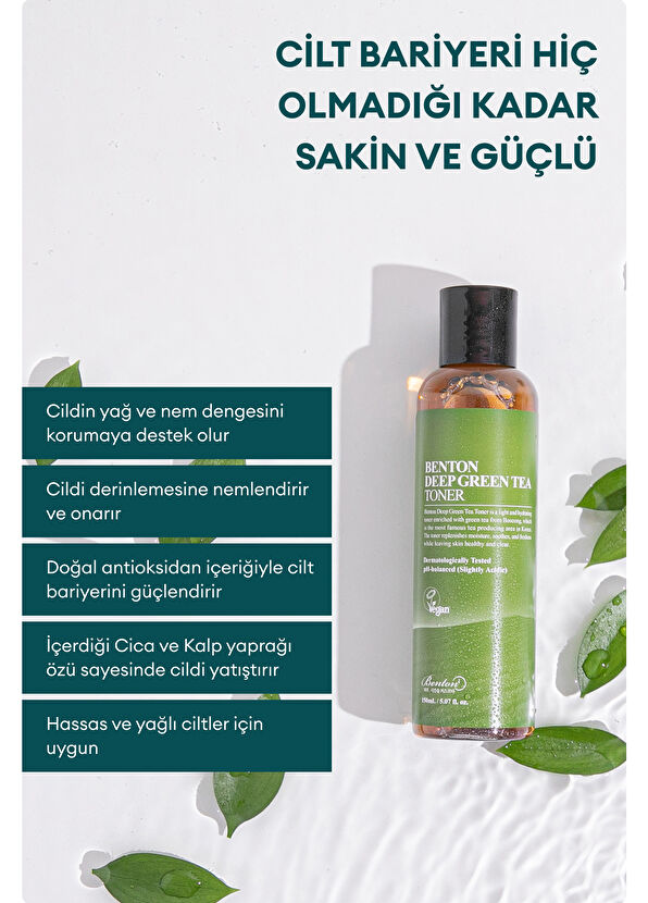 Benton Deep Green Tea Toner Yeşil Çay Tonik 150 ml - 4