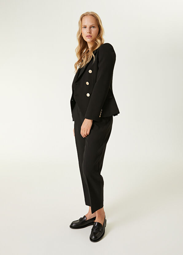 Beymen Club Siyah Kruvaze Blazer - 3