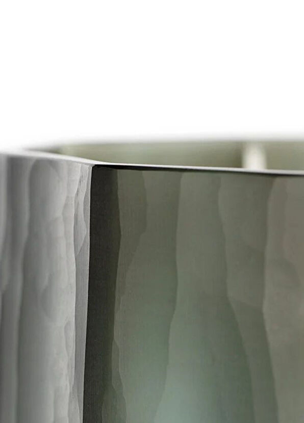 GUAXS Okka İndigo Smokegrey Cam Ekstra Büyük Boy Dekoratif Obje 37 cm - 4