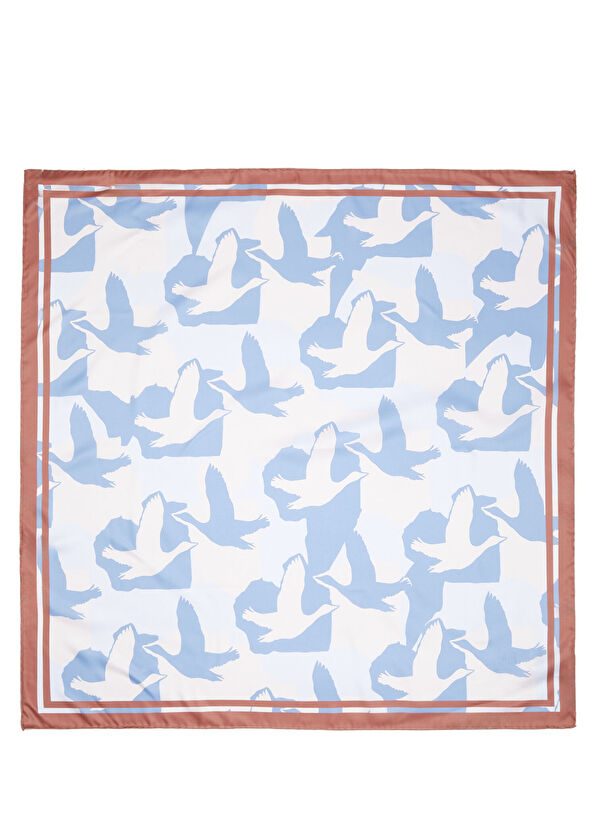 Beymen Club Mavi Beyaz Eşarp - 2