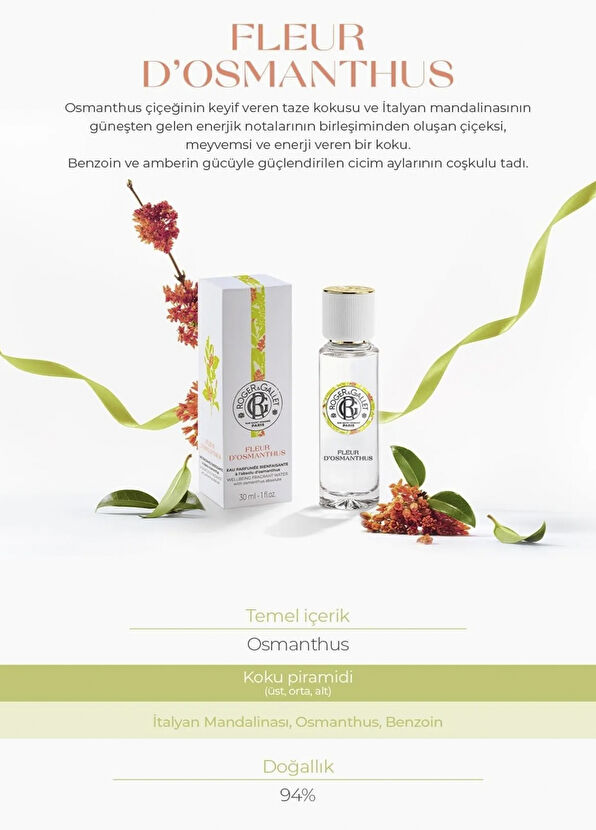 Roger&Gallet Fleur d’Osmanthus EDT 30 ml Kadın Parfüm - 2