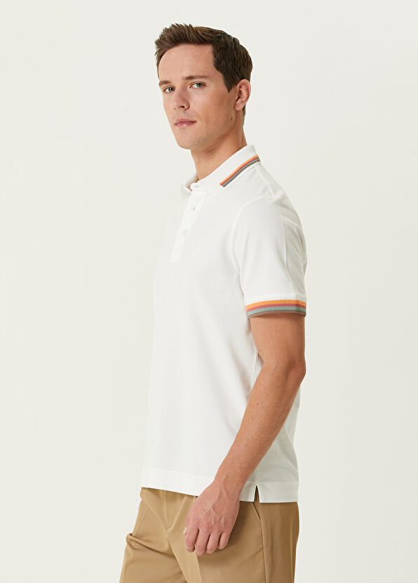 Beymen Club Comfort Fit Beyaz Polo Yaka T-shirt - 4