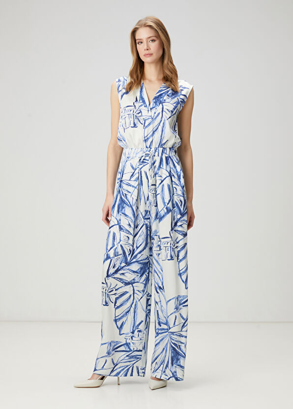 Beymen Club Kırık Beyaz Desenli Tulum - 1