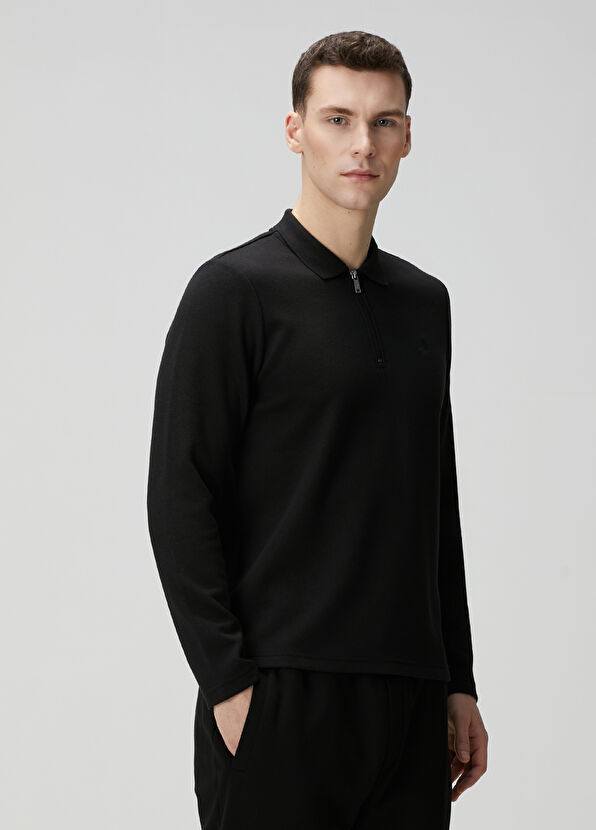 Beymen Club Black Polo Sweatshirt - 2