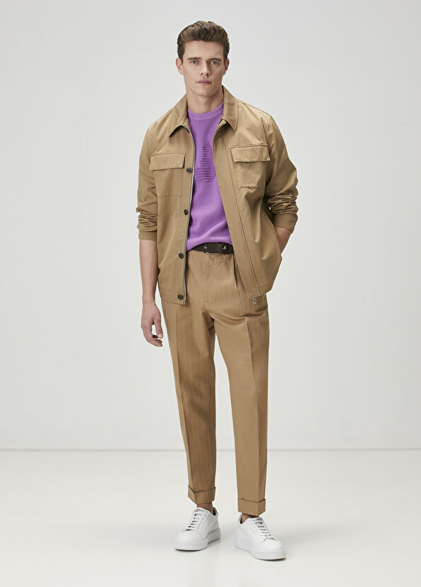 Beymen Club Mor Logo Jakarlı Kısa Kollu Kazak - 3