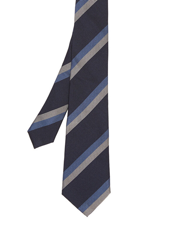 Beymen Club Navy Blue Big Striped Tie - 1