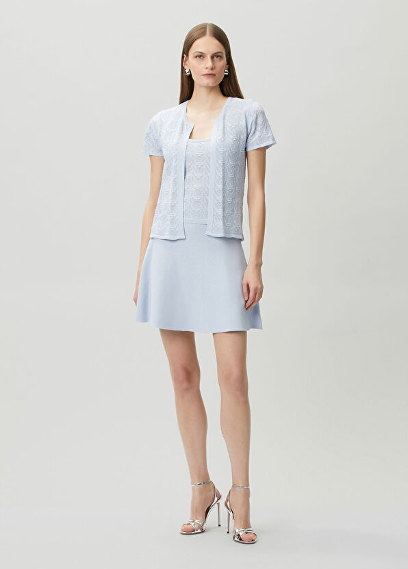 Join Us Blue Knit Skirt - 1