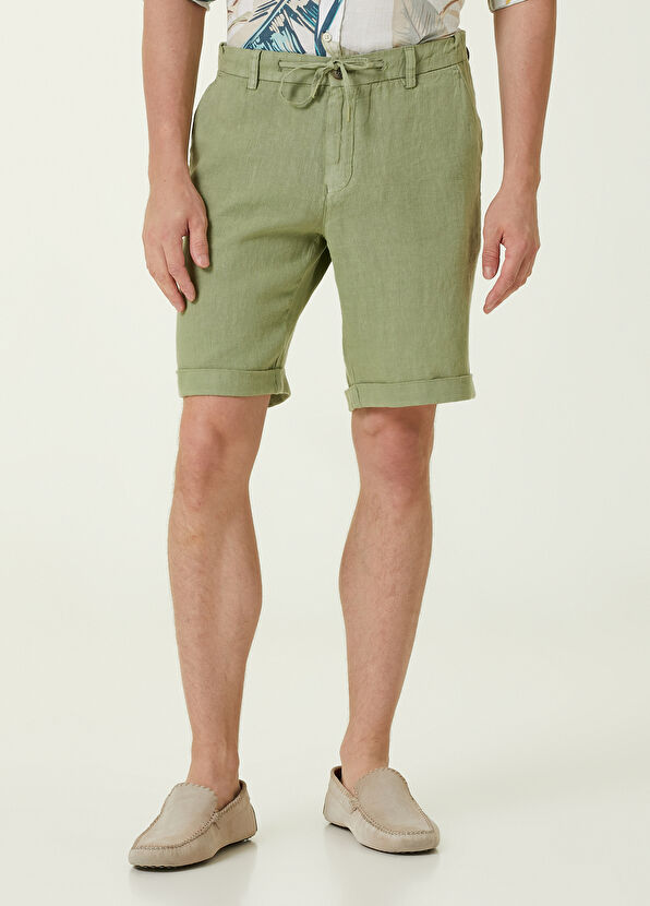 Beymen Club Regular Fit Çağla Keten Şort - 2