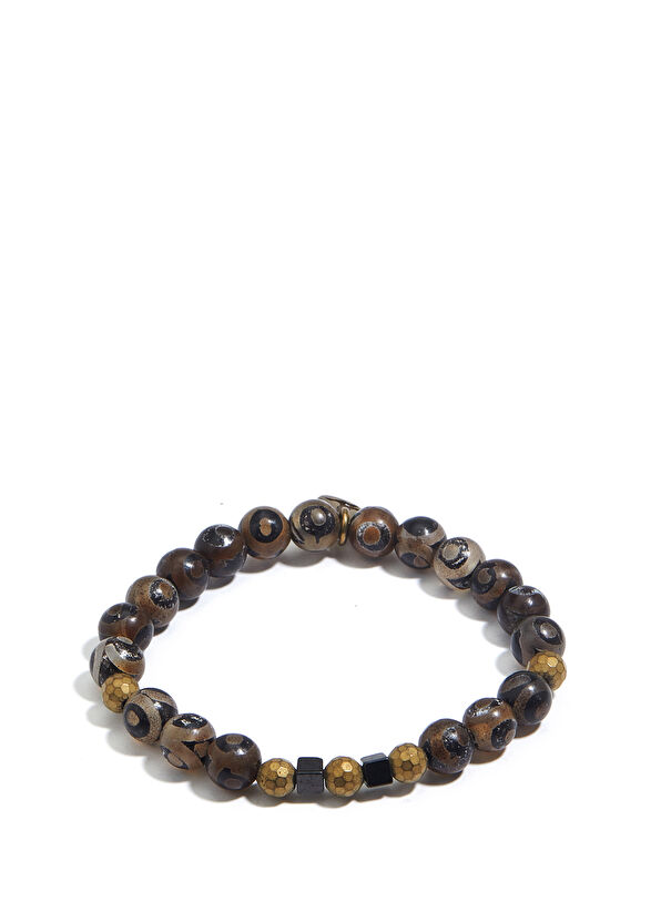 Beymen Club Siyah Doğal Taşlı Erkek Bileklik - 1