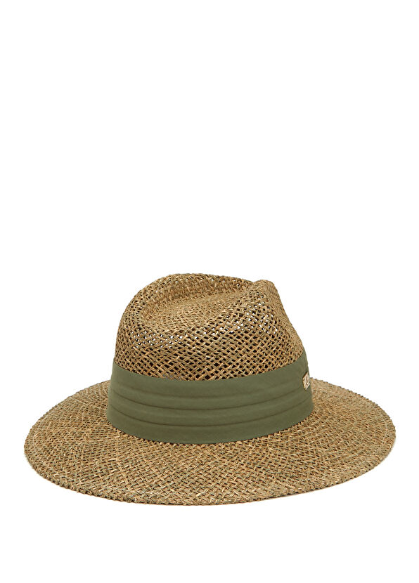 Beymen Club Haki Bant Detaylı Kadın Hasır Şapka - 2