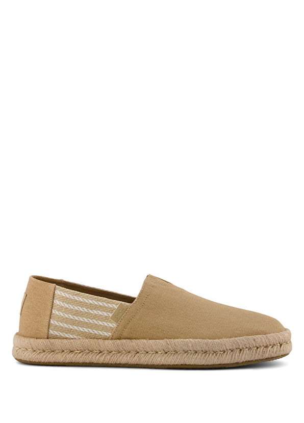 Toms Alpargata Rope 2.0 Nautical Stripe Koyu Bej Erkek Espadril - 1