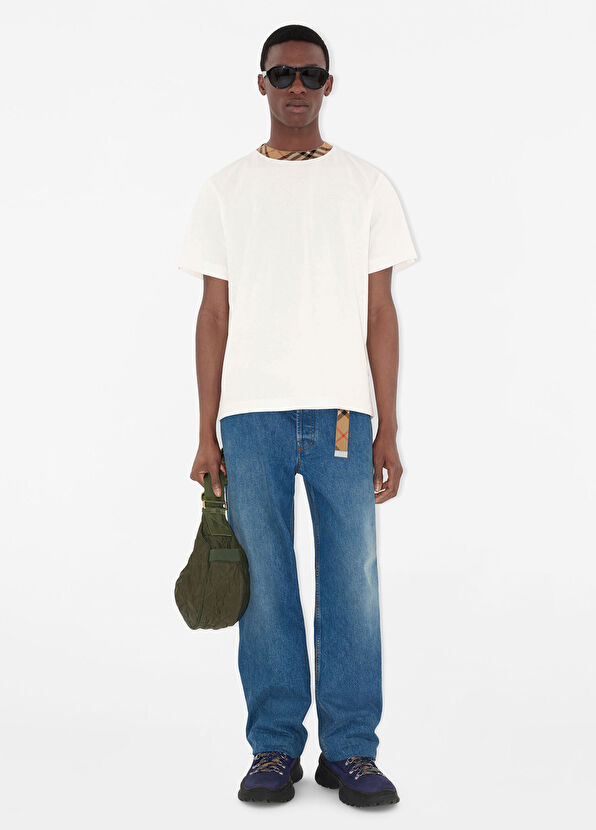 Burberry Lacivert Pamuklu Denim Erkek Jean Pantolon - 2