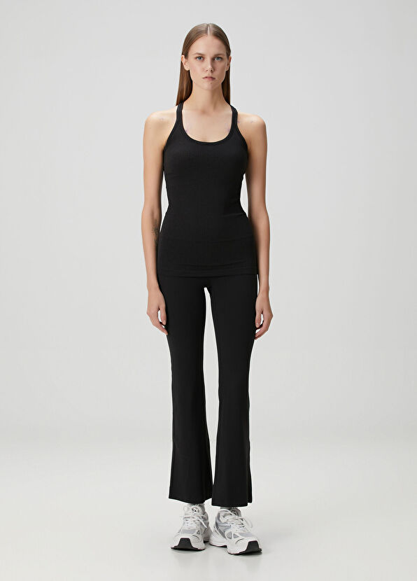 Groove Nulu High Rise Flare Siyah Tayt - Görsel 2