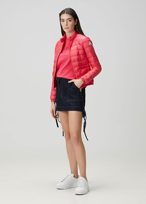Resim Lans Pembe Puffer Mont 