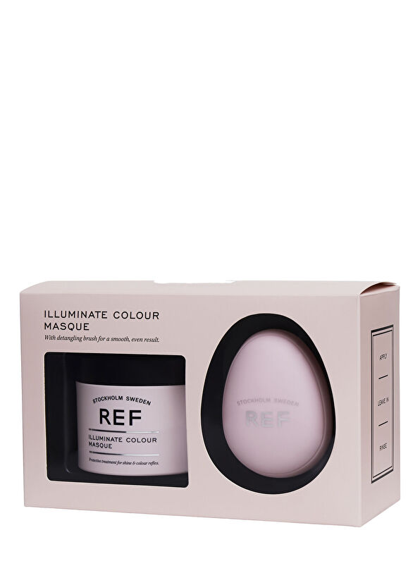 REF Stockholm Sweden Promo Box Illuminate Colour Masque Detangling Brush + Protective, Nourishing Moisturizing Hair Mask for Colored Hair 250 ml - 2