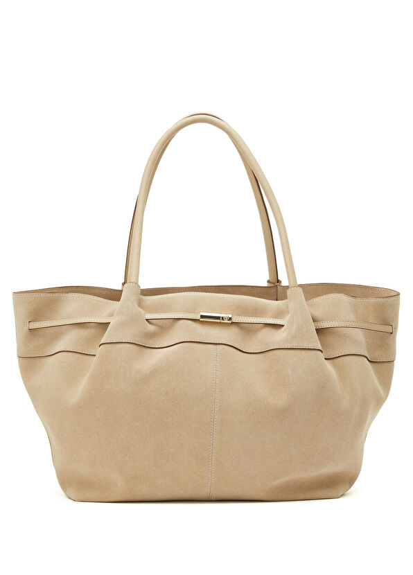 Boss Helya Beige Women's Leather Bag - 1